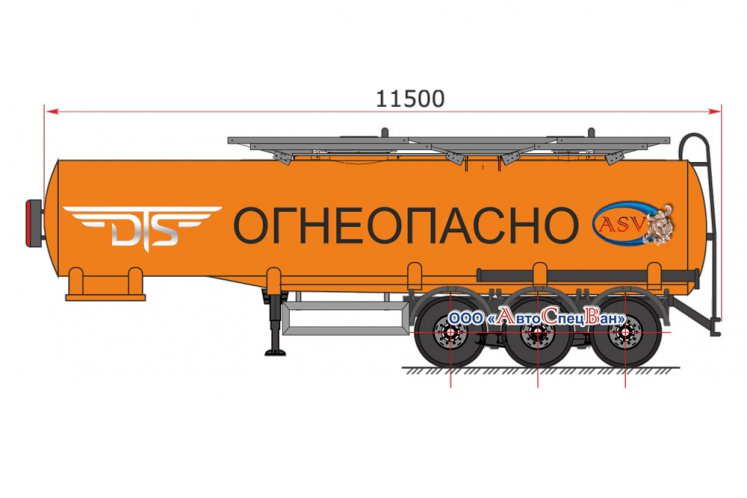 Бензовоз-полуприцеп ППЦ-96681 0