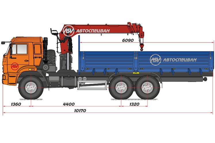 Бортовой автомобиль КАМАЗ 43118-3078-46 с КМУ ИТ-180 (тросовый) 0