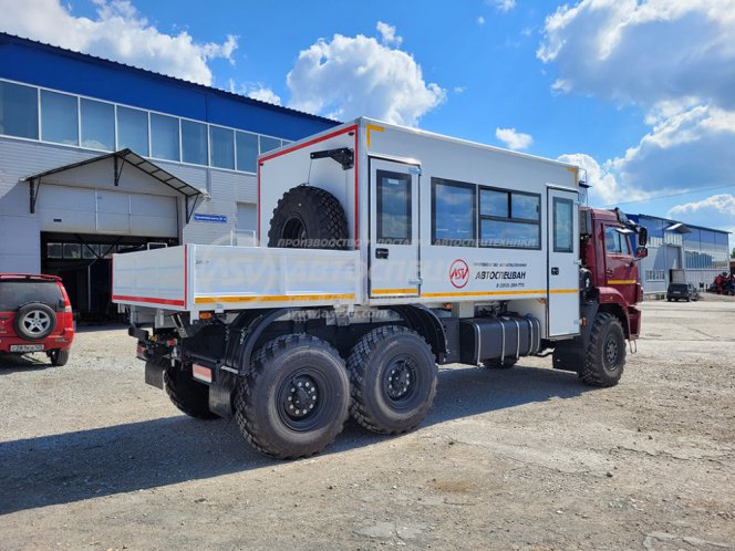 Вахтовый автобус 16 мест с бортовой платформой 2