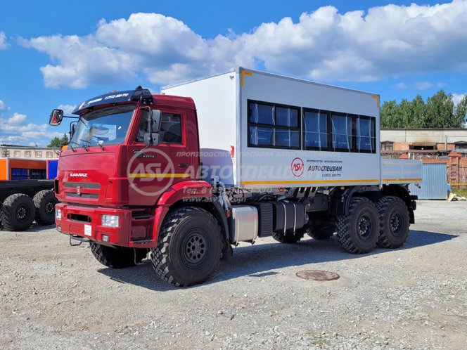 Вахтовый автобус 16 мест с бортовой платформой 4