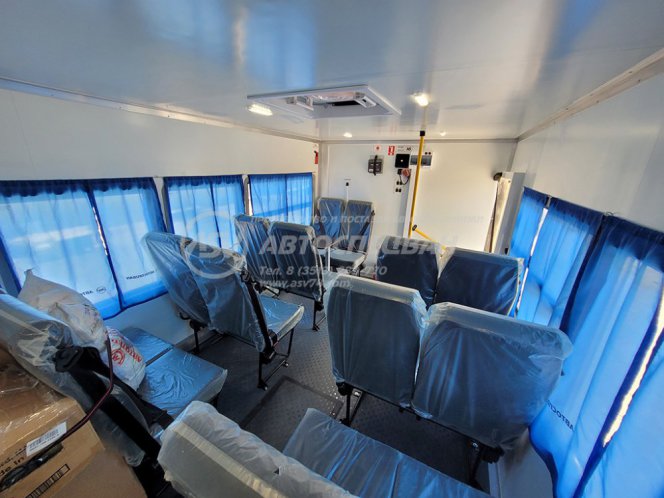 Вахтовый автобус 16 мест с бортовой платформой 7