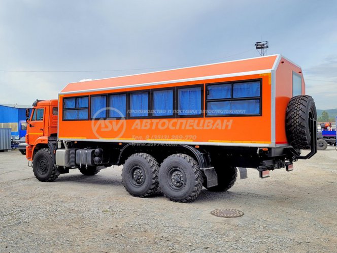 Вахтовый автобус (ЖД габарит) КАМАЗ 43118-3027-50, 32 места 3