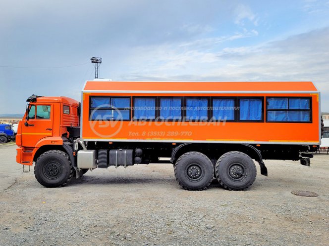 Вахтовый автобус (ЖД габарит) КАМАЗ 43118-3027-50, 32 места 4