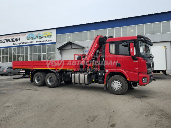 Бортовой автомобиль Shacman X3000 с КМУ Sunhunk 238-4 0