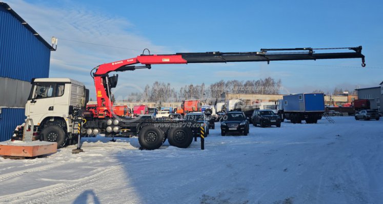 Седельный тягач Shacman X3000 с КМУ Sunhunk 238-4 4