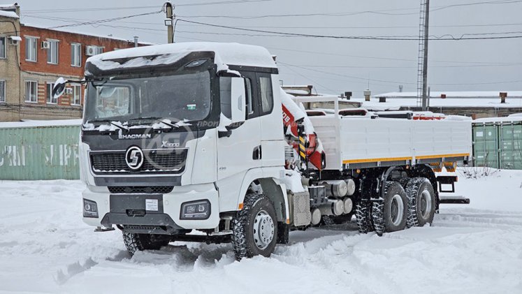 Бортовой автомобиль Shacman X3000 с КМУ Sunhunk 108-2 1