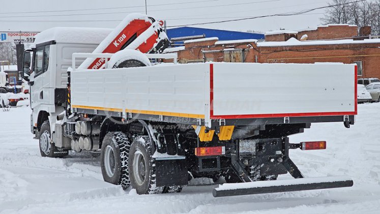 Бортовой автомобиль Shacman X3000 с КМУ Sunhunk 108-2 3