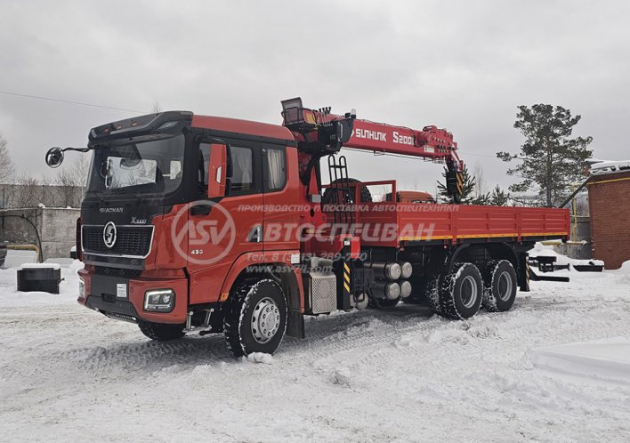 Бортовой автомобиль Shacman X3000 (6х4) с КМУ Sunhunk S-2006 0