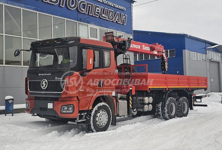 Бортовой автомобиль Shacman X3000 (6х4) с КМУ Sunhunk S-2006 1