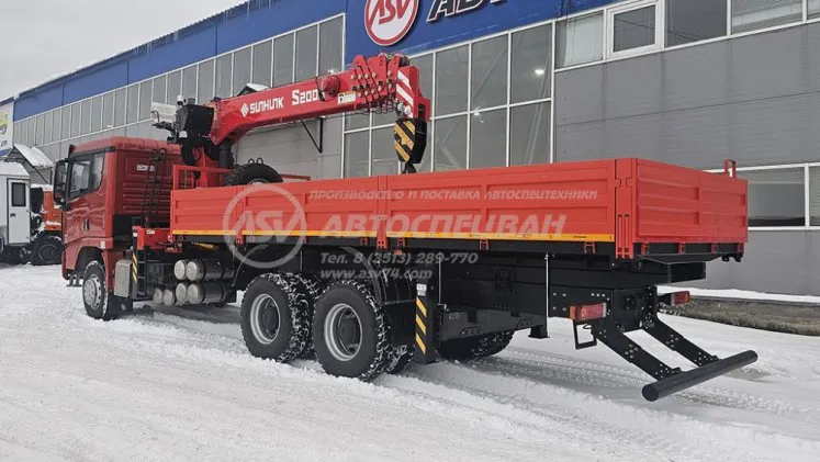 Бортовой автомобиль Shacman X3000 (6х4) с КМУ Sunhunk S-2006 2
