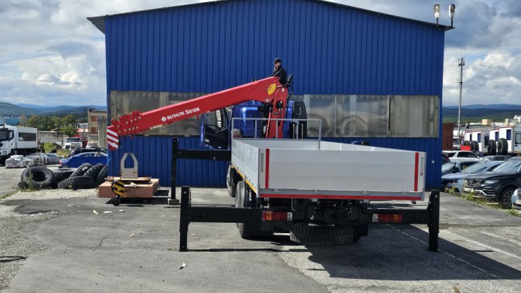 Бортовой автомобиль FAW J6 c КМУ Sunhunk S-2106 2