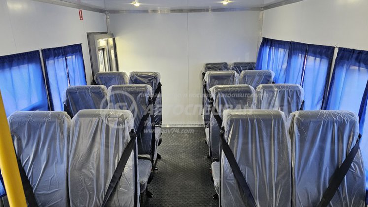 Вахтовый автобус Shacman X3000, 16 мест с грузовым отсеком 4