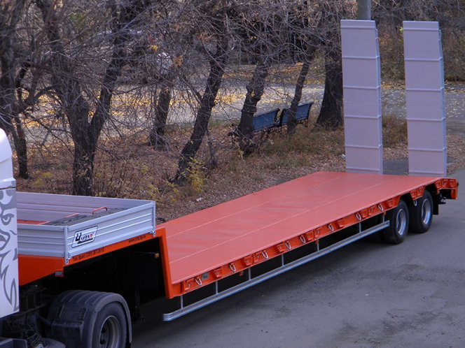 Низкорамный полуприцеп-тяжеловоз ЧМЗАП 938530 по спецификации 037 УУБ2 1