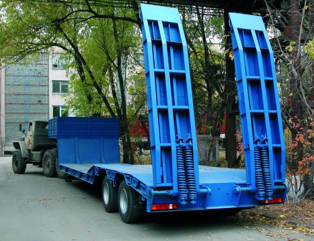 Низкорамный полуприцеп-тяжеловоз ЧМЗАП 93853 по спецификации 037 НРК 0