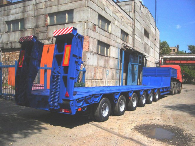 Низкорамный полуприцеп-тяжеловоз ЧМЗАП 99902 по спецификации 012 0