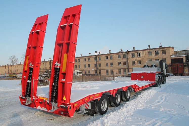 Низкорамный полуприцеп-тяжеловоз ЧМЗАП 9906.4 по спецификации 042 HP ПП4 2