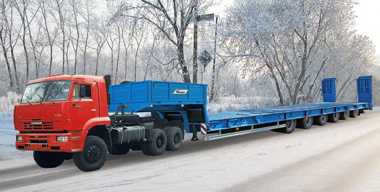 Низкорамный полуприцеп-тяжеловоз ЧМЗАП 99902 по спецификации 012 2