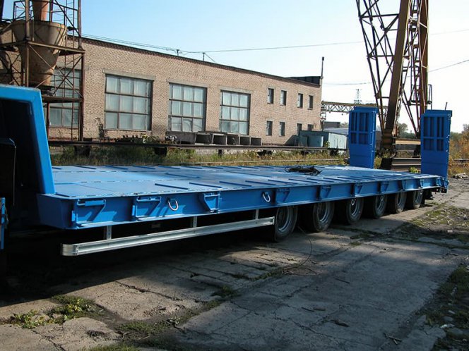 Низкорамный полуприцеп-тяжеловоз ЧМЗАП 99902 по спецификации 012 3