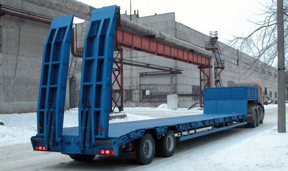 Низкорамный полуприцеп-тяжеловоз ЧМЗАП 938530 по спецификации 037 УУБ2 3