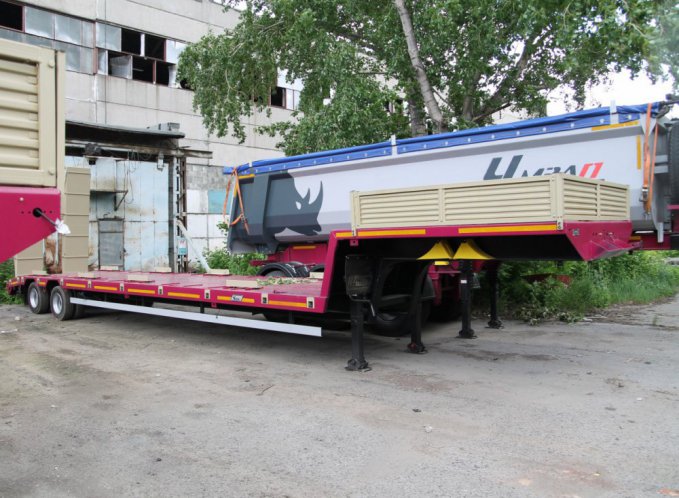 Низкорамный полуприцеп-тяжеловоз ЧМЗАП 938530 по спецификации 037 УКВУ 0