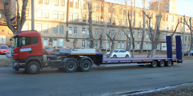 Низкорамный полуприцеп-тяжеловоз ЧМЗАП 99064 по спецификации 042-02 ВУ1 3
