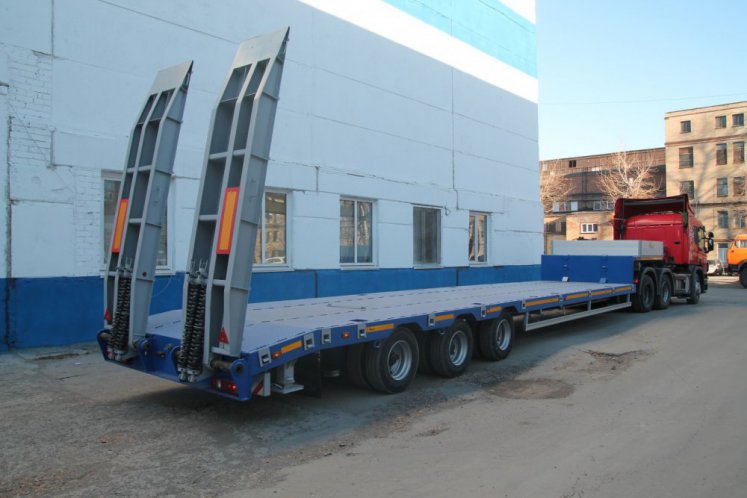 Низкорамный полуприцеп-тяжеловоз ЧМЗАП 99064 по спецификации 042-02 ВУ3 ПП4 0