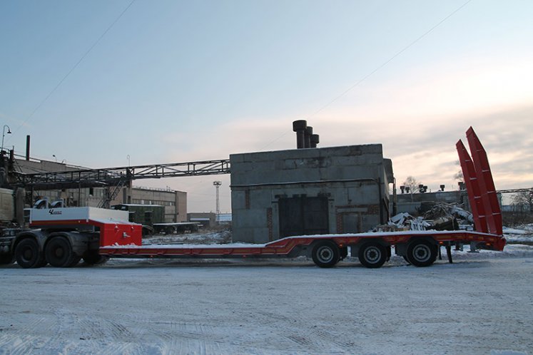 Низкорамный полуприцеп-тяжеловоз ЧМЗАП 9906.4 по спецификации 042 HP ПП4 4