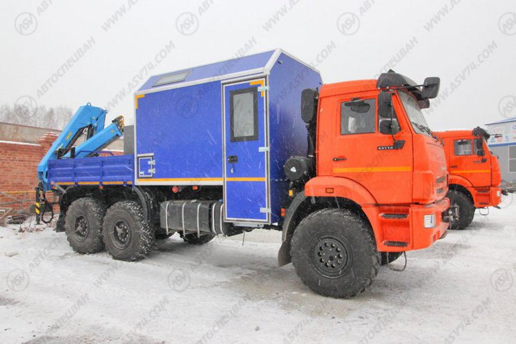 Агрегат для ремонта и обслуживания качалок АРОК КАМАЗ 43118-3027-50 с КМУ ИМ-95 0