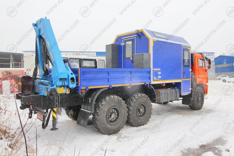 Агрегат для ремонта и обслуживания качалок АРОК КАМАЗ 43118-3027-50 с КМУ ИМ-95 2