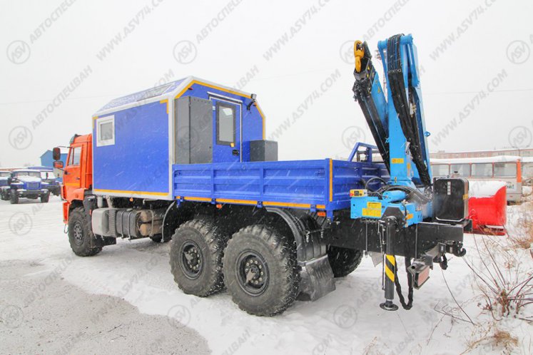 Агрегат для ремонта и обслуживания качалок АРОК КАМАЗ 43118-3027-50 с КМУ ИМ-95 3