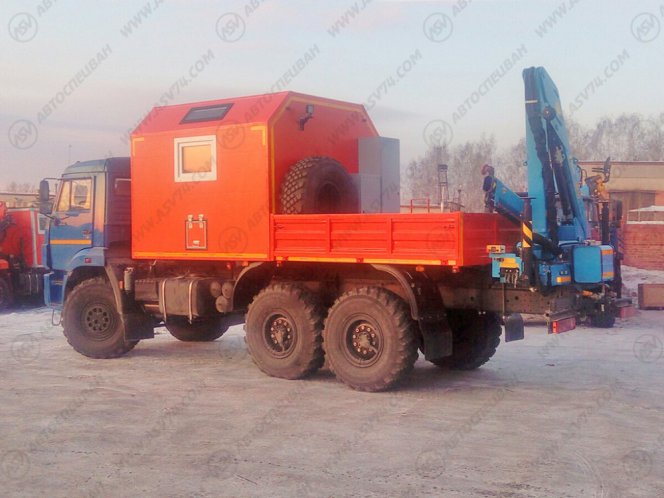 Агрегат ремонта и обслуживания качалок АРОК КАМАЗ 43118-3027-46 с КМУ ИМ-50 1