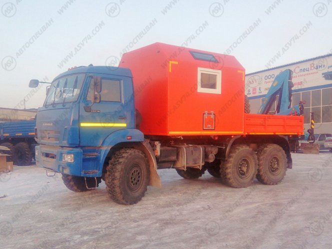 Агрегат ремонта и обслуживания качалок АРОК КАМАЗ 43118-3027-46 с КМУ ИМ-50 0