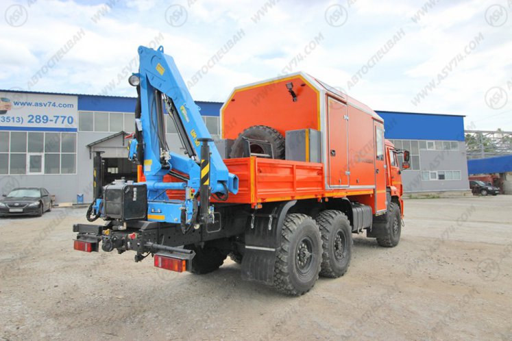 Агрегат ремонта и обслуживания качалок АРОК КАМАЗ 43118-3027-50 с КМУ ИМ-50 9