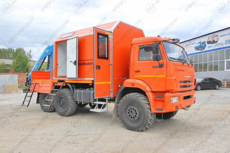 Агрегат ремонта и обслуживания качалок АРОК КАМАЗ 43118-3027-50 с КМУ ИМ-50 3