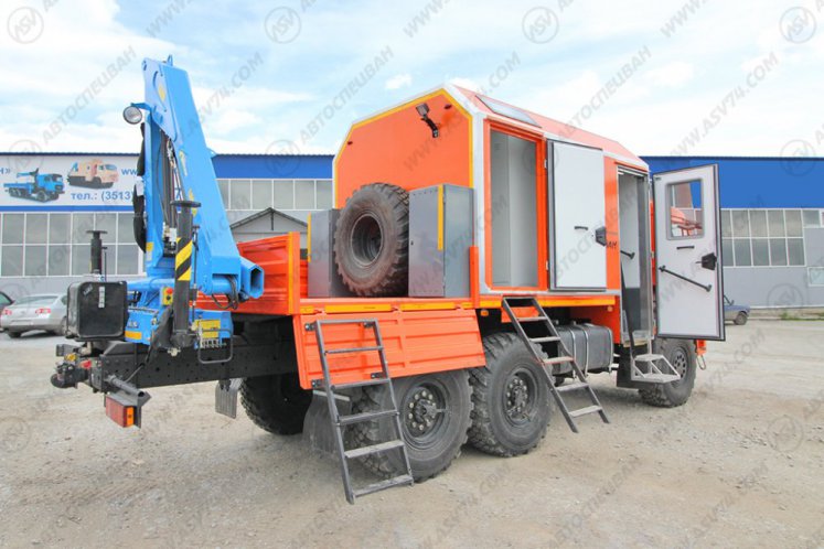 Агрегат ремонта и обслуживания качалок АРОК КАМАЗ 43118-3027-50 с КМУ ИМ-50 5