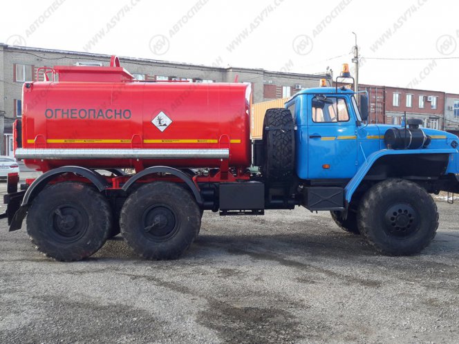 Автотопливозаправщик АТЗ-10 УРАЛ 4320 4