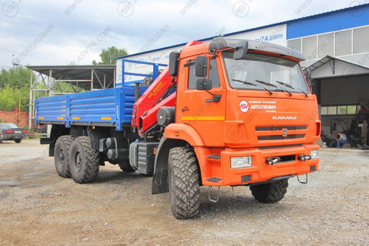 Бортовой автомобиль КАМАЗ 43118-3011-50 с КМУ Palfinger 10000 3