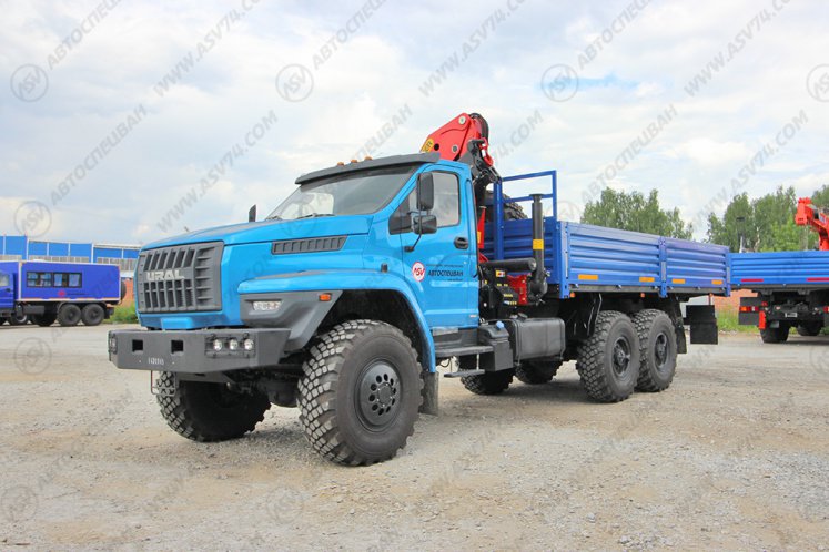 Бортовой автомобиль Урал 4320 NEXT (капотный) с КМУ Palfinger 18500 2