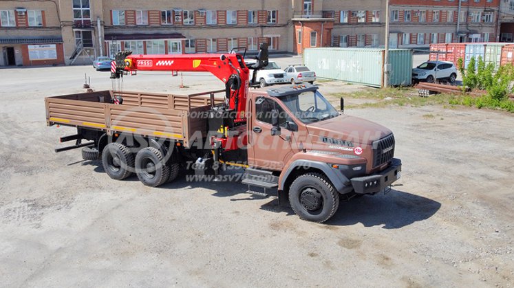 Бортовой автомобиль Урал 73945-6921-01 с КМУ FASSI F1556T (Тросовой) 1