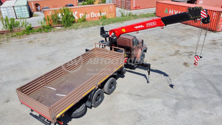 Бортовой автомобиль Урал 73945-6921-01 с КМУ FASSI F1556T (Тросовой) 5