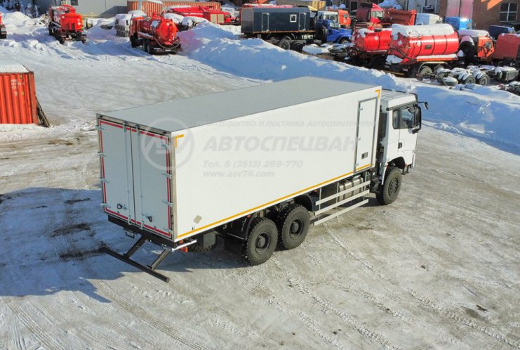 Изотермический фургон рефрижератор с ХОУ на шасси Shacman X3000 3