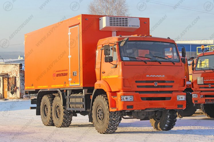 Рефрижератор КамАЗ 43118 с мультитемпературной перегородкой и ХОУ Thermo King 0