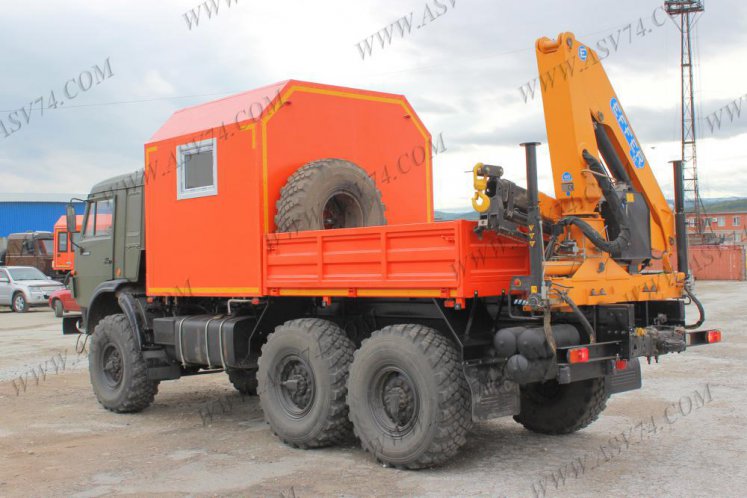 Грузопассажирский автомобиль ГПА КамАЗ 5350 c КМУ 1