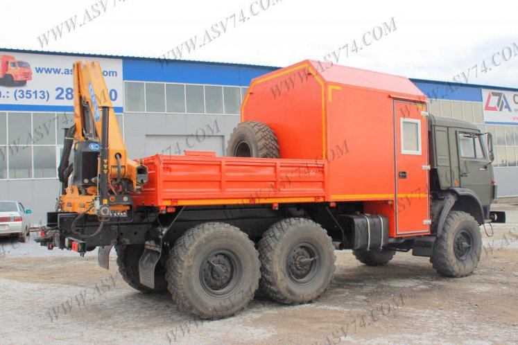 Грузопассажирский автомобиль ГПА КамАЗ 5350 c КМУ 2