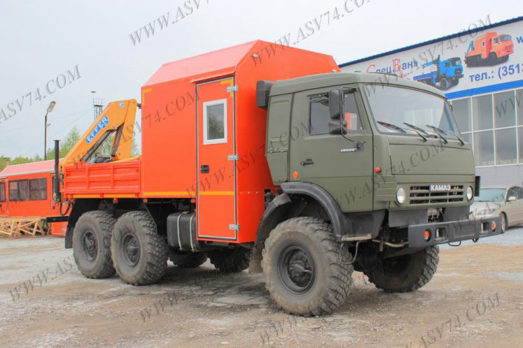 Грузопассажирский автомобиль ГПА КамАЗ 5350 c КМУ 0