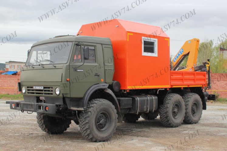 Грузопассажирский автомобиль ГПА КамАЗ 5350 c КМУ 3