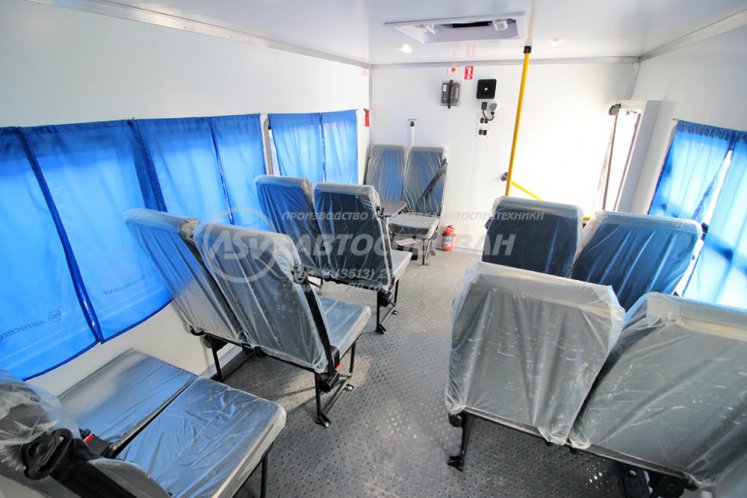 Вахтовый автобус с грузовым отсеком Урал NEXT 4320-6952-72 (Е5) Г38, 12 мест 7