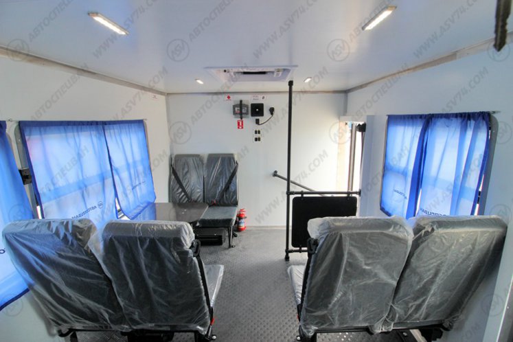 Вахтовый автобус с грузовым отсеком, Урал 4320-1912-72Е5, 8 мест 8