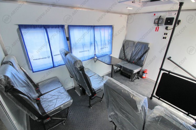 Вахтовый автобус с грузовым отсеком, Урал 4320-1912-72Е5, 8 мест 9