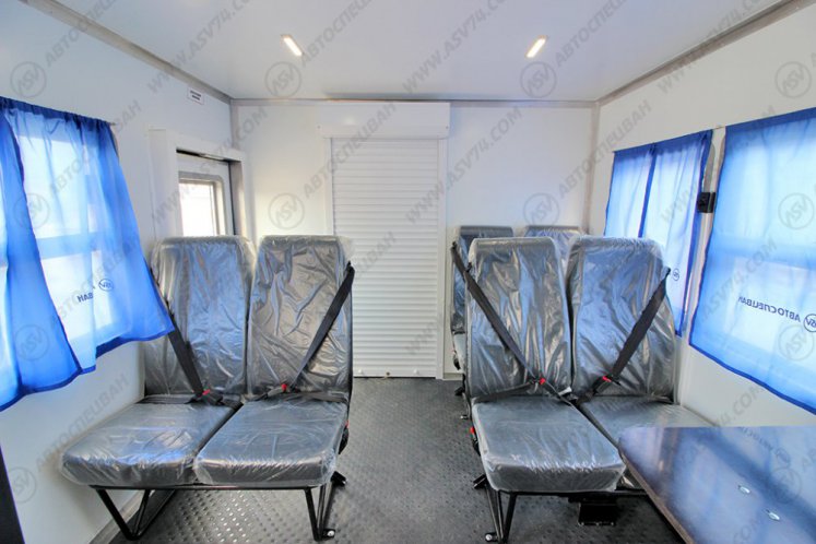Вахтовый автобус с грузовым отсеком, Урал 4320-1912-72Е5, 8 мест 6